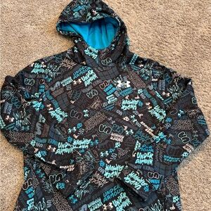 Under Armour Black and Blue Kids Hoodie